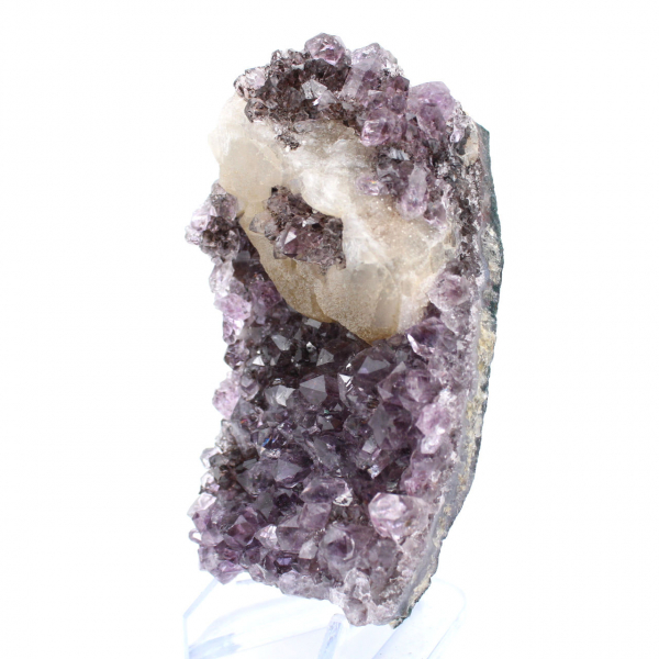 Amethyst from Brazil with Calcite