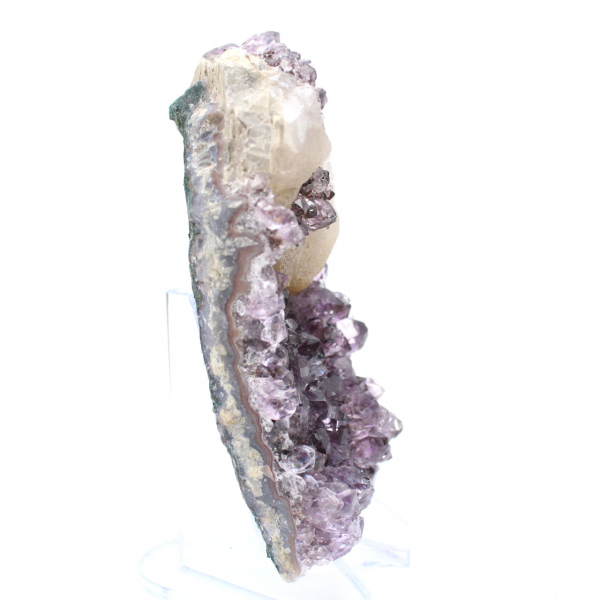 Amethyst from Brazil with Calcite