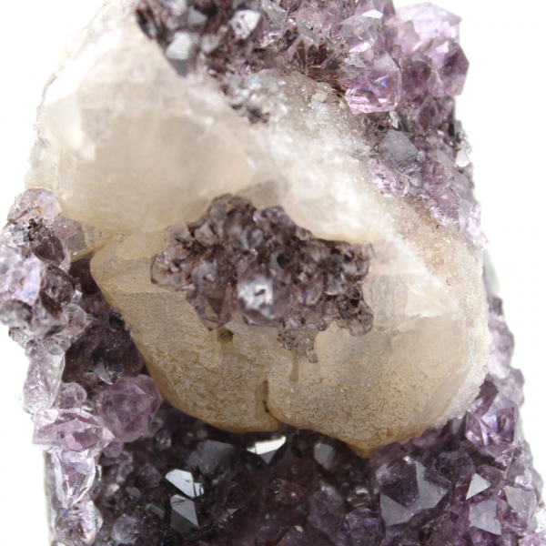 Amethyst from Brazil with Calcite