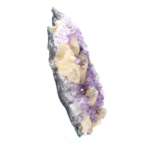 Calcite and Amethyst from Brazil