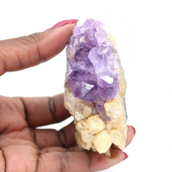 Amethyst and calcite