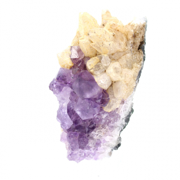 Amethyst and calcite