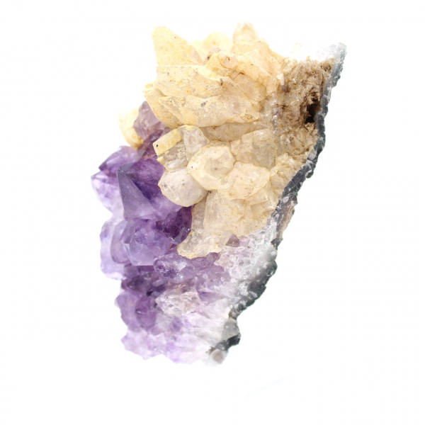 Amethyst and calcite