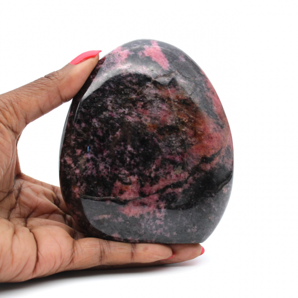 Natural Rhodonite rock