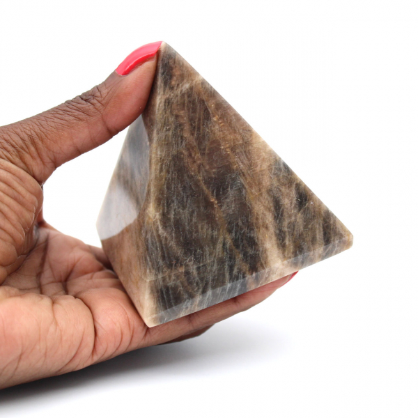 Moonstone Pyramid from Madagascar