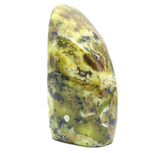 Natural green opal rock