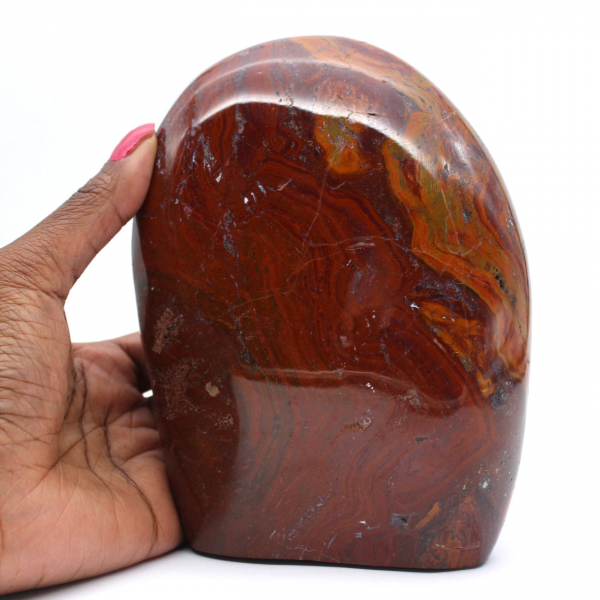 Natural red jasper for decoration