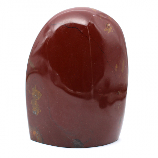 Polished red jasper stone from Madagascar