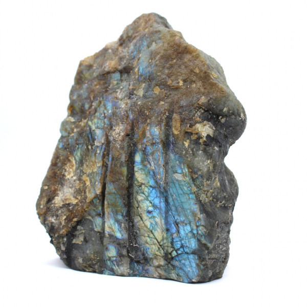 Natural Labradorite stone one face polished