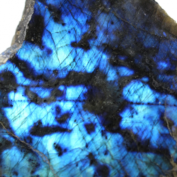 Natural half-raw ornamental Labradorite