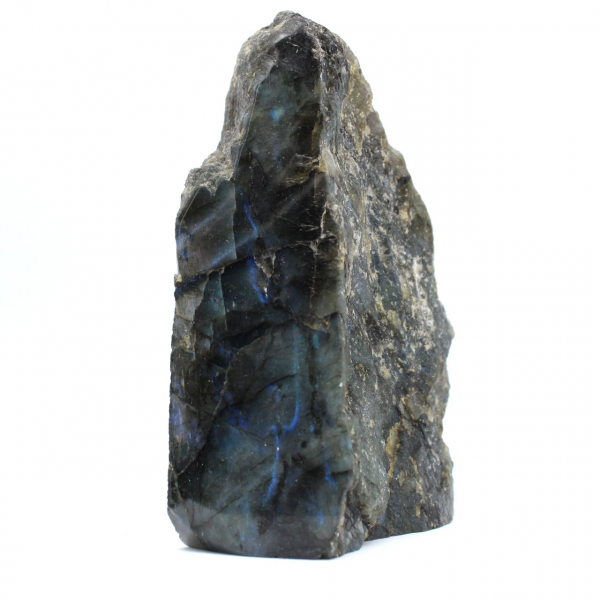 Half-polished rock in Labradorite