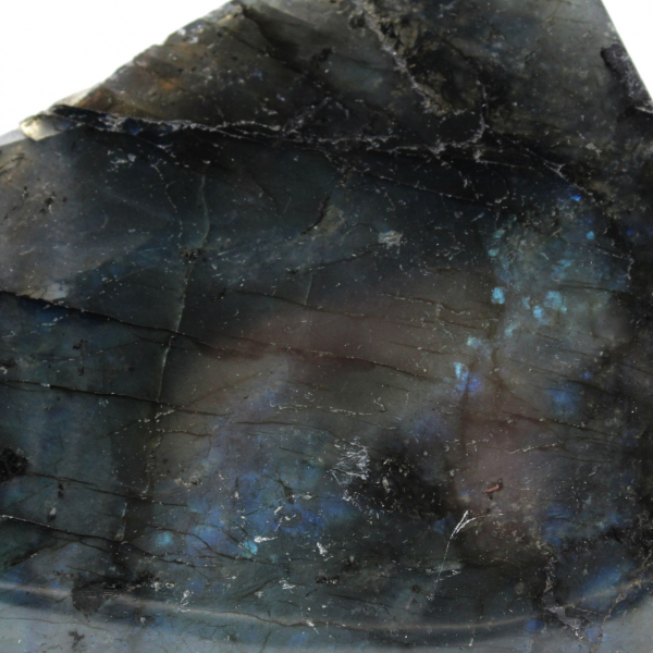 Half-polished rock in Labradorite