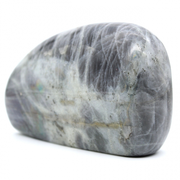 Free form polished spectrolite stone