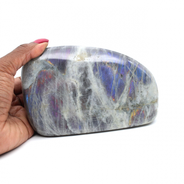 Free form polished spectrolite stone