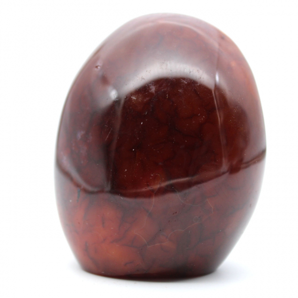 Polished carnelian rock