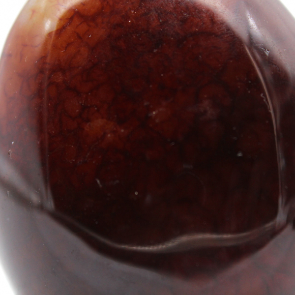 Polished carnelian rock