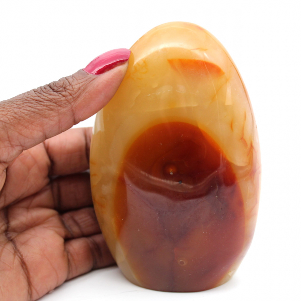 Polished carnelian free form