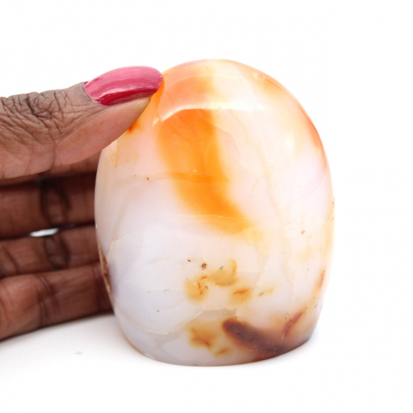 Polished carnelian free form