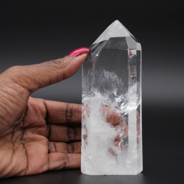 Rock crystal prism from Madagascar