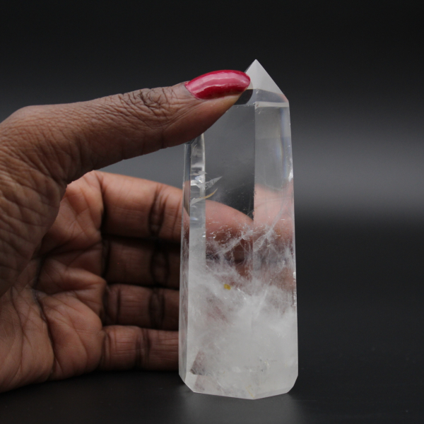 Quartz prism rock crystal