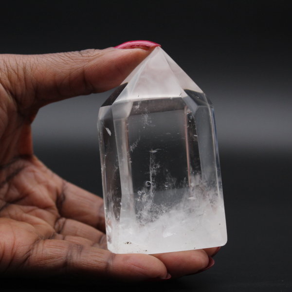 Crystal quartz prism