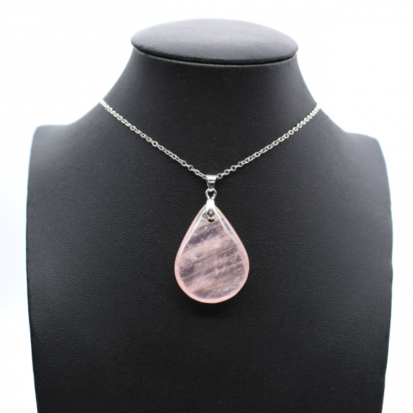 Rose Quartz Drop Pendant