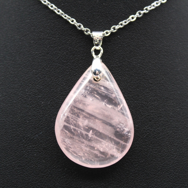 Rose Quartz Drop Pendant