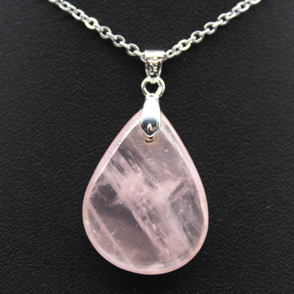 Rose Quartz Drop Pendant