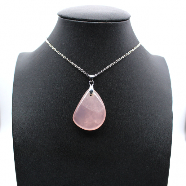 Rose Quartz Drop Pendant