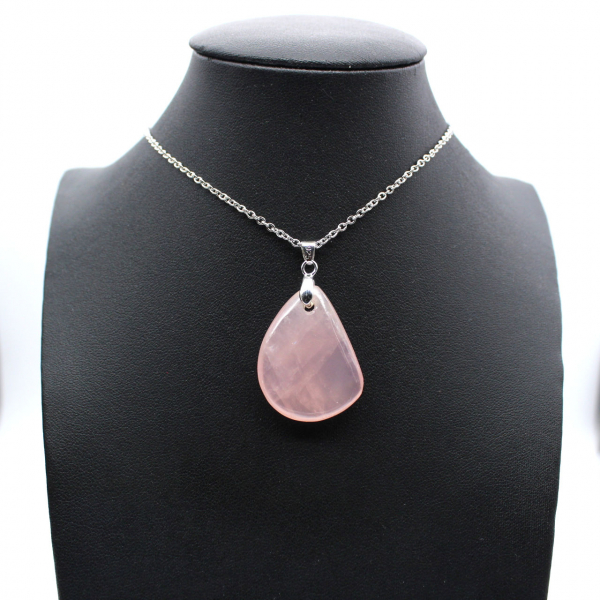 Rose Quartz Drop Pendant