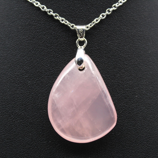 Rose Quartz Drop Pendant