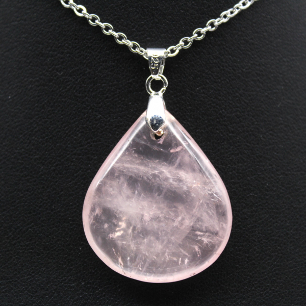 Rose Quartz Drop Pendant