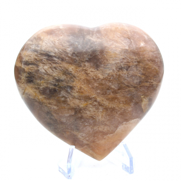 Black Moonstone Heart