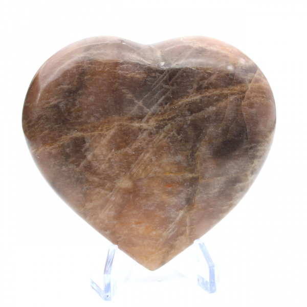 Black Moonstone Heart