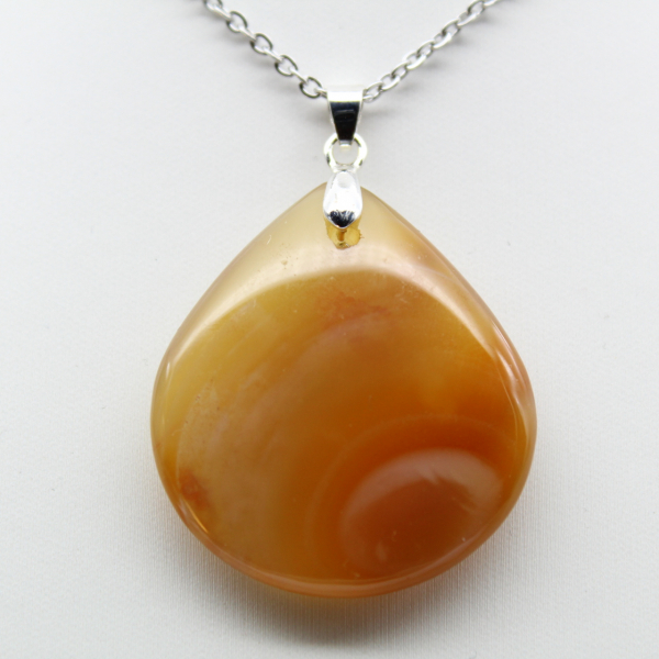 Carnelian drop pendant