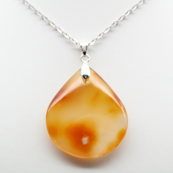 Carnelian drop pendant