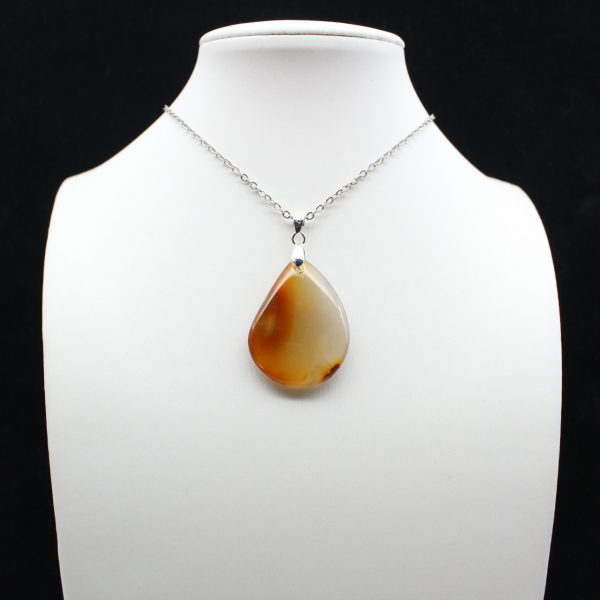 Carnelian drop pendant