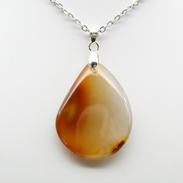 Carnelian drop pendant