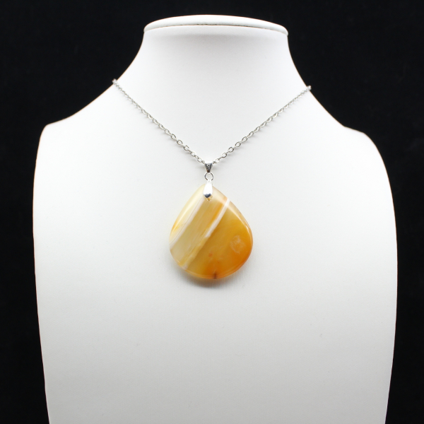 Carnelian drop pendant