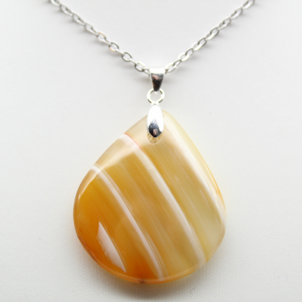 Carnelian drop pendant