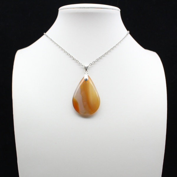 Carnelian drop pendant