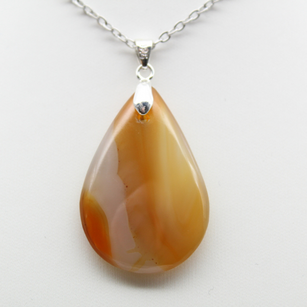 Carnelian drop pendant