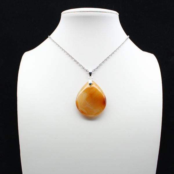 Carnelian drop pendant