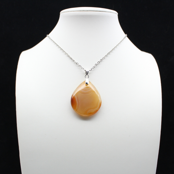 Carnelian drop pendant