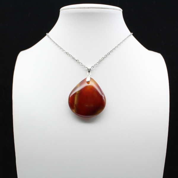 Carnelian drop pendant