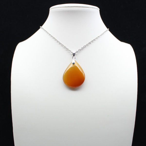 Carnelian drop pendant