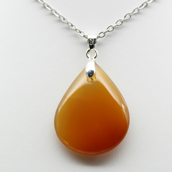 Carnelian drop pendant