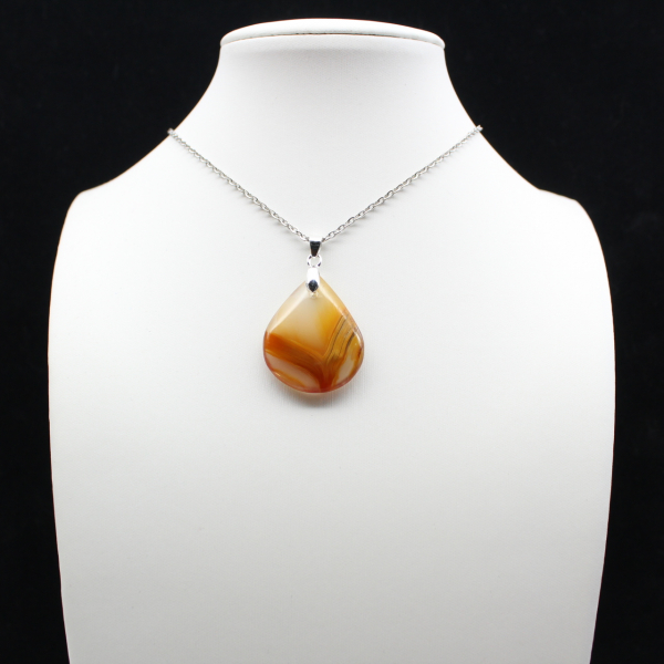 Carnelian drop pendant