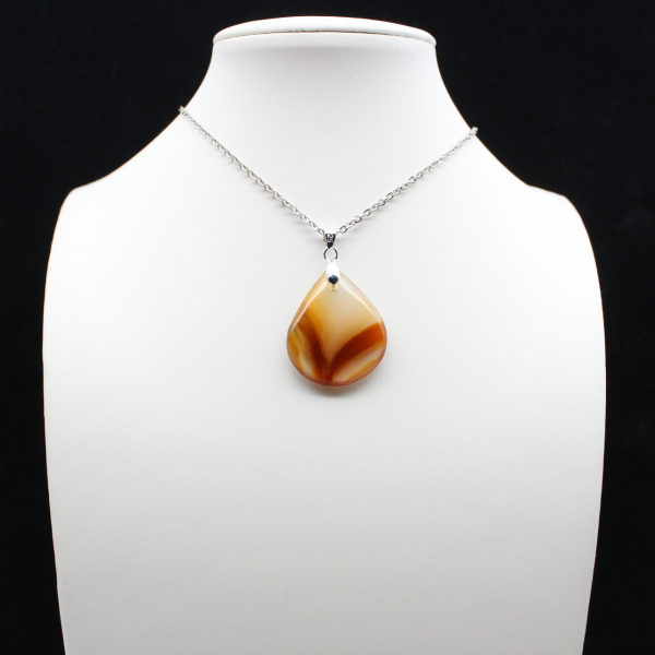 Carnelian drop pendant