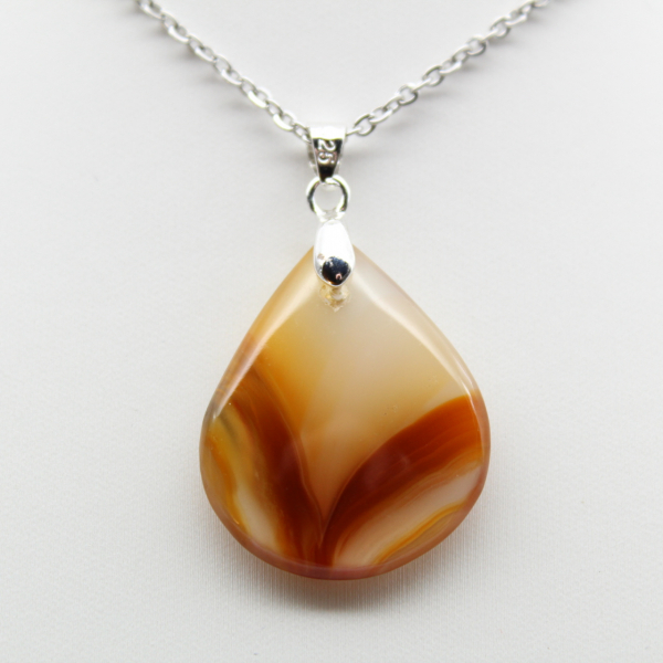 Carnelian drop pendant